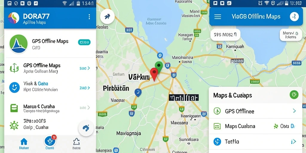 Tampilan antarmuka DORA77 yang memudahkan navigasi offline.