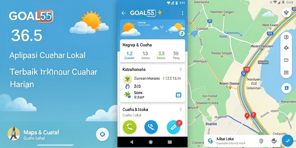 Cuaca Lokal dengan tampilan antarmuka yang menarik dan informatif.