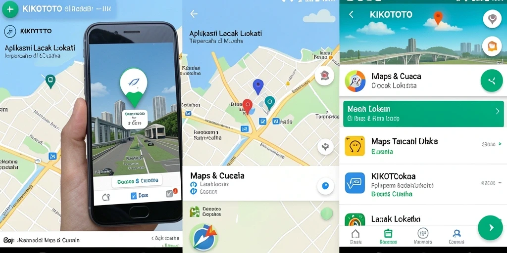 Antarmuka utama KIKOTOTO menampilkan fitur Lacak Lokasi dengan jelas.