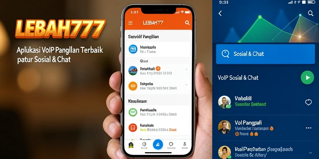 Antarmuka LEBAH777 dengan fitur VoIP Panggilan yang praktis.
