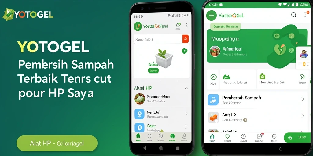 Tampilan antarmuka utama YOTOGEL untuk Pembersih Sampah yang intuitif.
