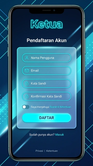 Panduan Registrasi Akun Baru Ketua untuk Android